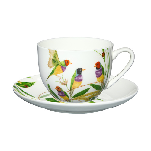 Eloise Short Lyric Collection Gouldian Finch 240ml Cup & Saucer