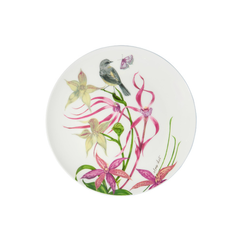 Eloise Short Lyric Collection Yellow Robin 20cm Coupe Plate